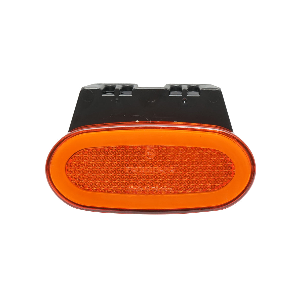 LED oval neon side marker lamp with support 12-24V, yellow 105x46mm Breckner Germany